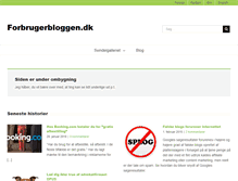 Tablet Screenshot of forbrugerbloggen.dk